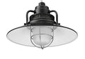 14'' Satin Black Metal R Series Railroad Shade