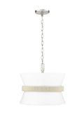14.1'' Kimbry Brushed Nickel 3 Light Pendant