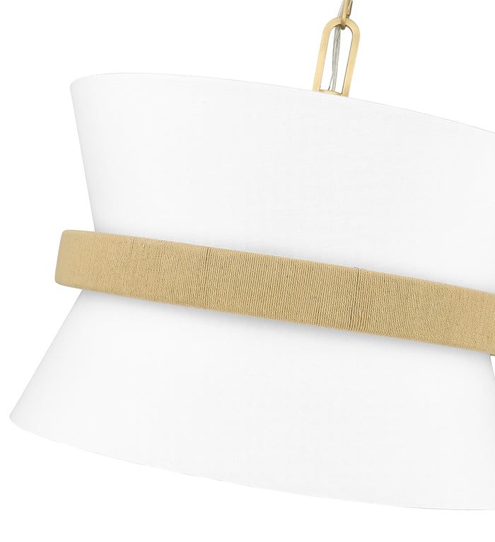 14.1'' Kimbry Vintage Brass 3 Light Pendant