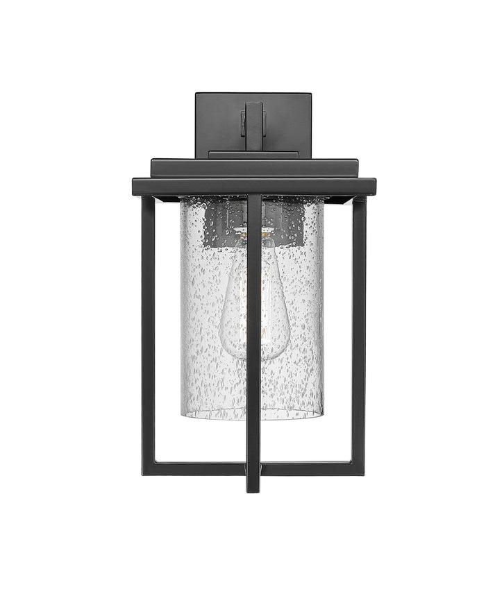 14.13-inch Adair Powder Coated Black 1-Light Outdoor Wall Sconce