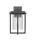 14.13-inch Adair Powder Coated Black 1-Light Outdoor Wall Sconce