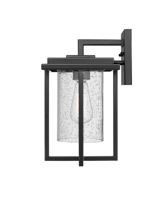 14.13-inch Adair Powder Coated Black 1-Light Outdoor Wall Sconce