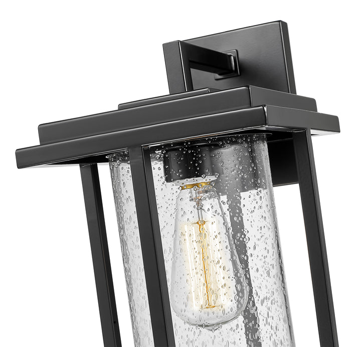 14.13-inch Adair Powder Coated Black 1-Light Outdoor Wall Sconce