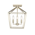 14.25'' Corona Modern Gold 4 Light Semi-Flush Mount