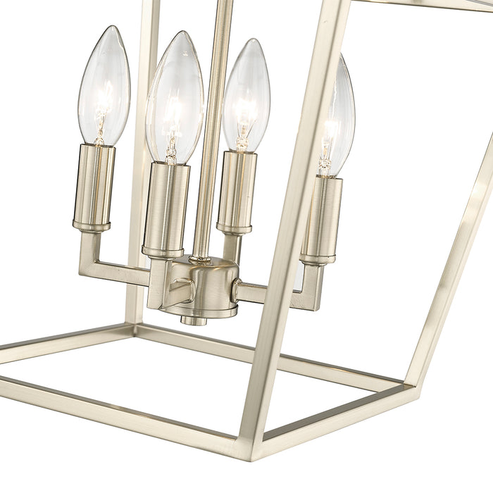 14.25'' Corona Modern Gold 4 Light Semi-Flush Mount