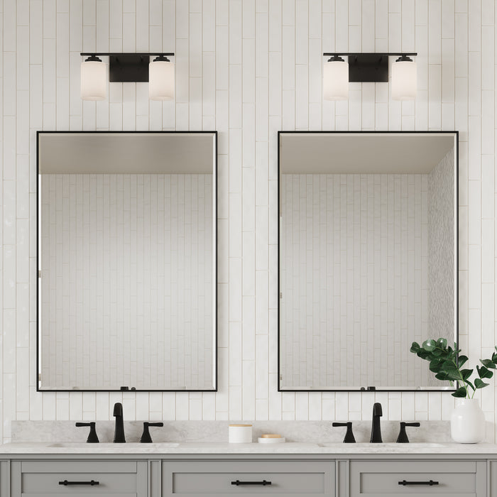 14.25'' Durham Matte Black 2 Light Bath Vanity