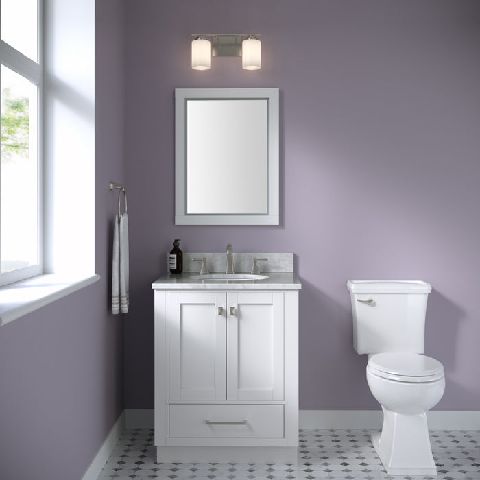 14.25'' Durham Satin Nickel 2 Light Bath Vanity