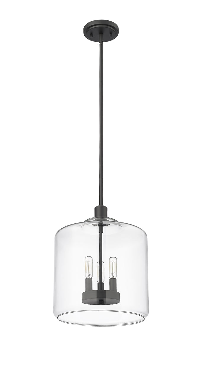 14.5'' Asheville Matte Black 3 Light Pendant