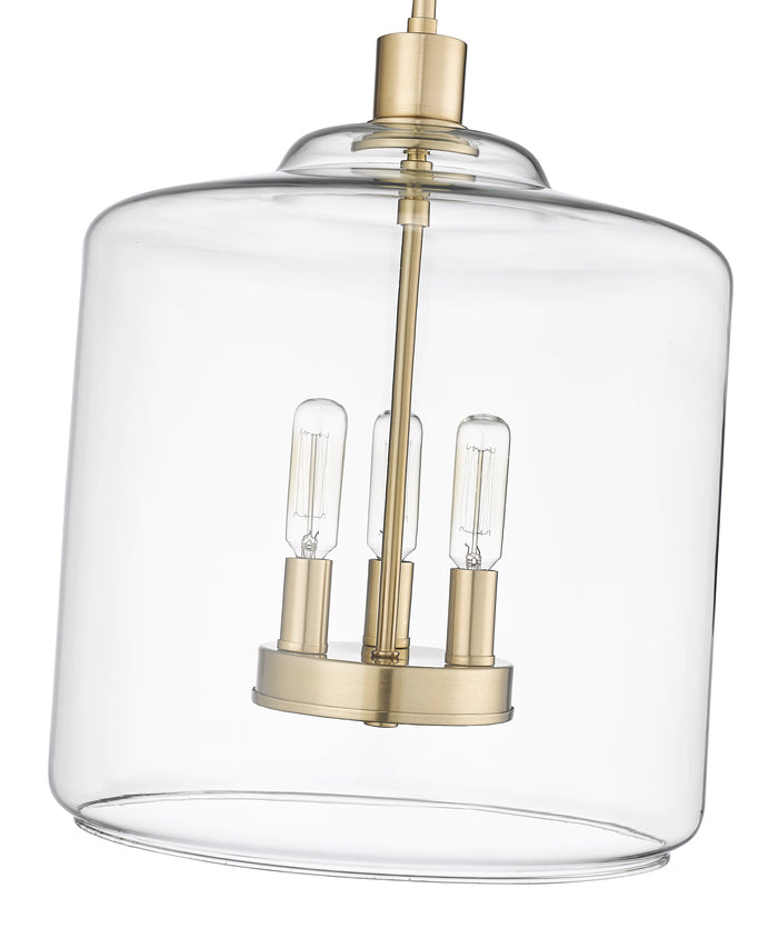 14.5'' Asheville Modern Gold 3 Light Pendant