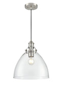 14.5'' Khrisa Brushed Nickel 1 Light Pendant