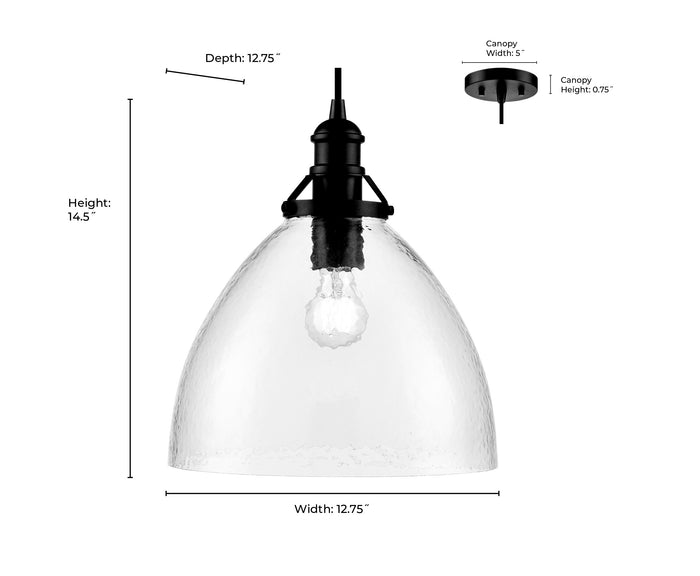 14.5'' Khrisa Polished Nickel 1 Light Pendant