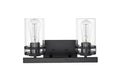 14.5'' Lunden Matte Black 2 Light Bath Vanity