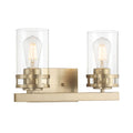 14.5'' Lunden Modern Gold 2 Light Bath Vanity