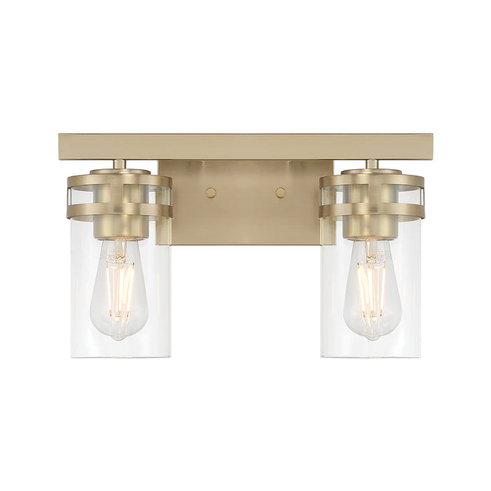 14.5'' Lunden Modern Gold 2 Light Bath Vanity