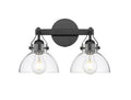14.5''  Matte Black 2 Light Bath Vanity