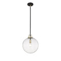 14.5'' Mellrosa Matte Black/Modern Gold 1 Light Pendant