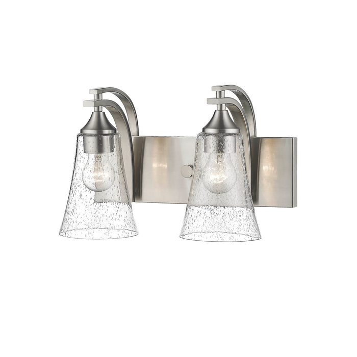 14.5'' Natalie Satin Nickel 2 Light Bath Vanity