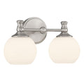 14.75'' Orlisse Brushed Nickel 2 Light Bath Vanity