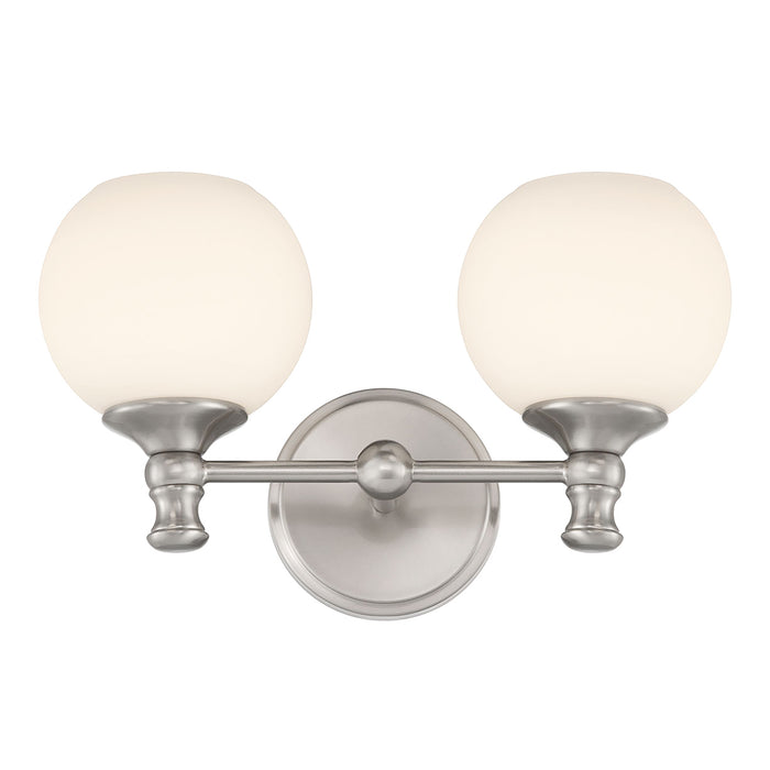 14.75'' Orlisse Brushed Nickel 2 Light Bath Vanity