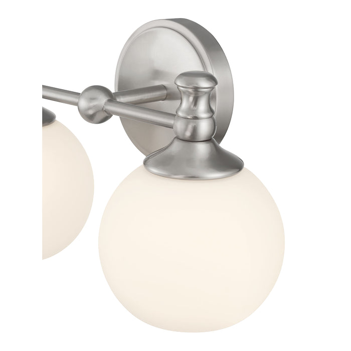 14.75'' Orlisse Brushed Nickel 2 Light Bath Vanity