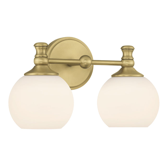 14.75'' Orlisse Vintage Brass 2 Light Bath Vanity
