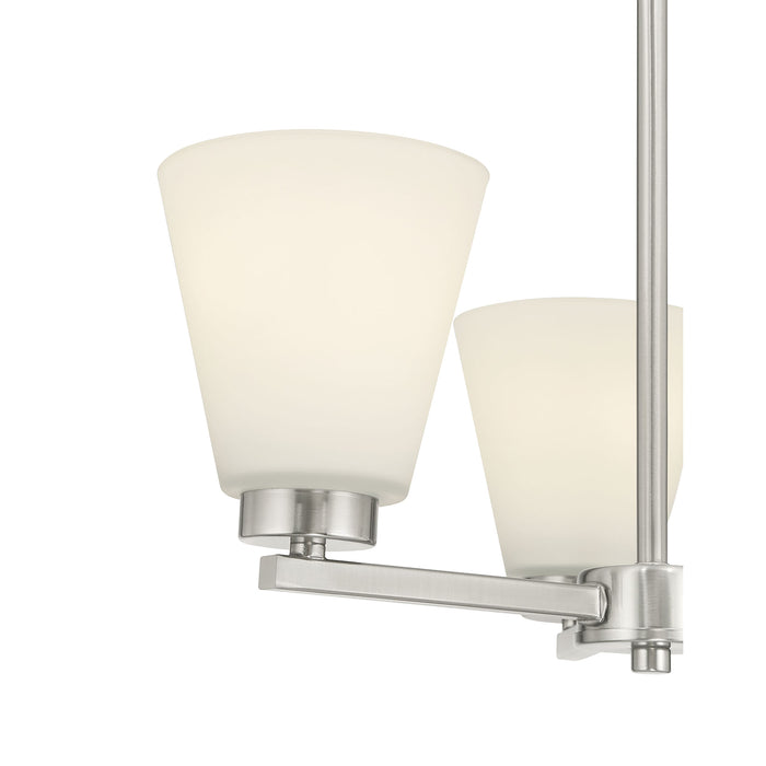 14.75'' Strayhan Brushed Nickel 3 Light Chandelier