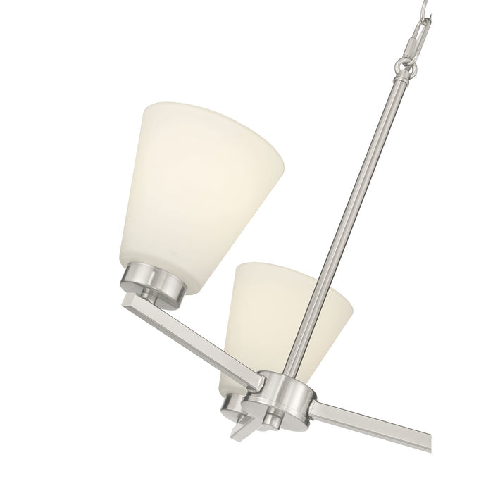 14.75'' Strayhan Brushed Nickel 3 Light Chandelier