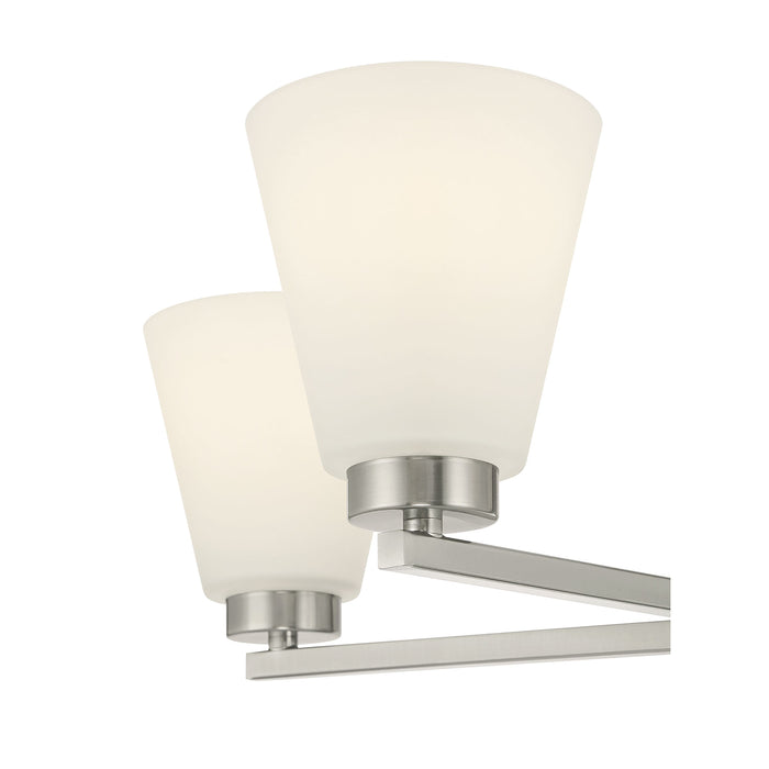 14.75'' Strayhan Brushed Nickel 5 Light Chandelier