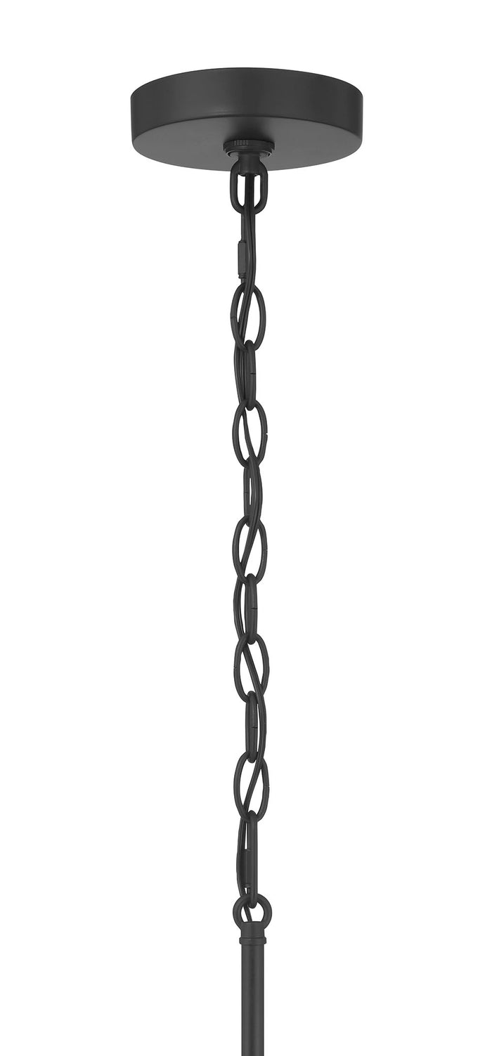 14.75'' Strayhan Matte Black 3 Light Chandelier