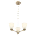 14.75'' Strayhan Modern Gold 3 Light Chandelier