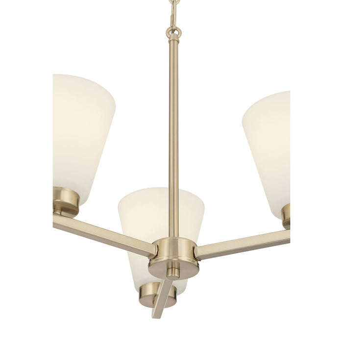 14.75'' Strayhan Modern Gold 3 Light Chandelier