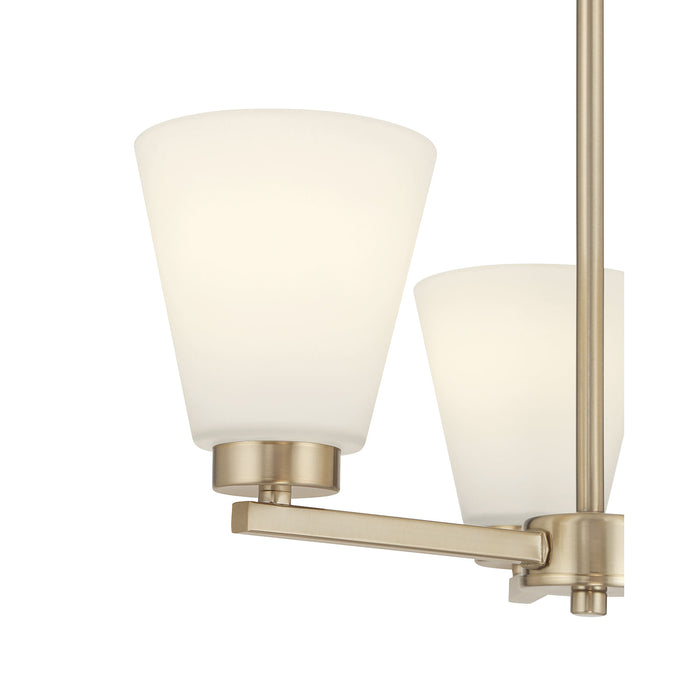14.75'' Strayhan Modern Gold 3 Light Chandelier