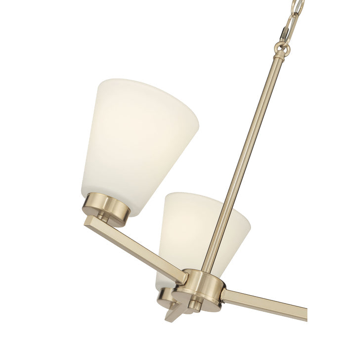14.75'' Strayhan Modern Gold 3 Light Chandelier
