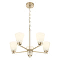 14.75'' Strayhan Modern Gold 5 Light Chandelier