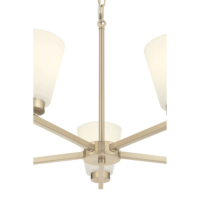 14.75'' Strayhan Modern Gold 5 Light Chandelier