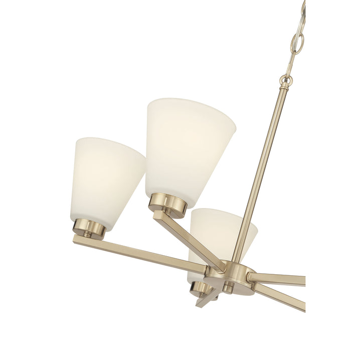 14.75'' Strayhan Modern Gold 5 Light Chandelier