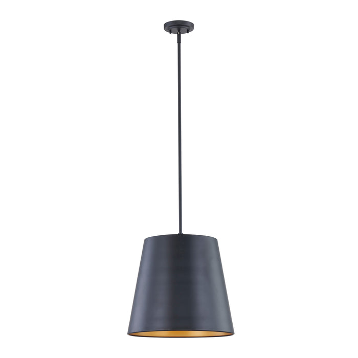 15'' Allson Matte Black 3 Light Pendant