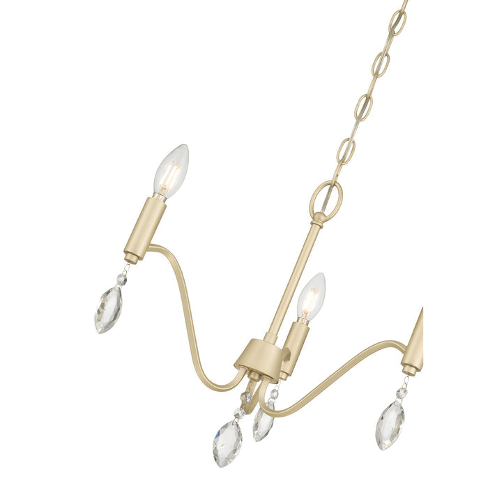 15'' Aureline Aged Silver 3 Light Chandelier