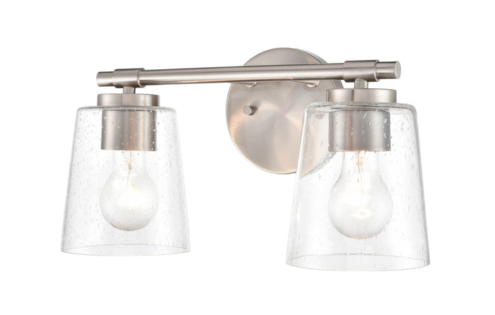 15''  Brushed Nickel 2 Light Bath Vanity