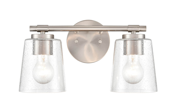 15''  Brushed Nickel 2 Light Bath Vanity