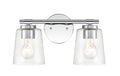 15''  Chrome 2 Light Bath Vanity
