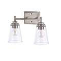 15-inch 2-light Brushed Nickel Vanity Light