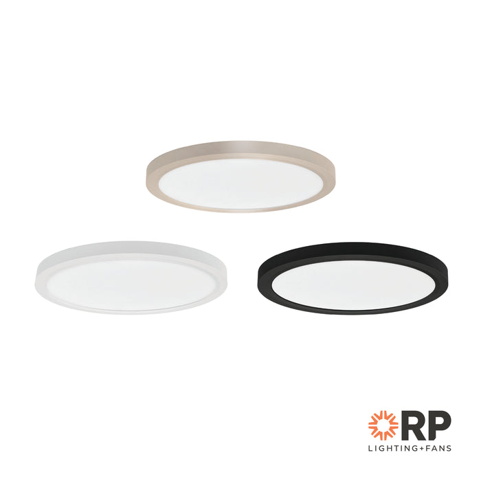 15-inch White Flush Mount Light with 5-CCT Selectable White