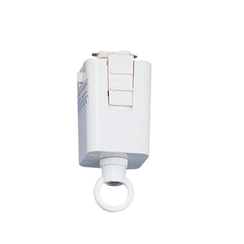 1.5-inch White Track Light Adapter