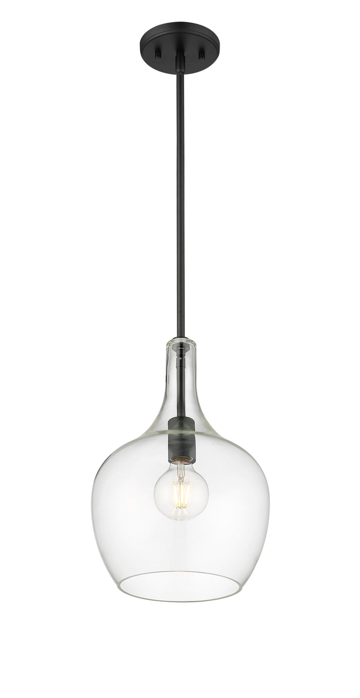 15'' Lamara Matte Black 1 Light Pendant