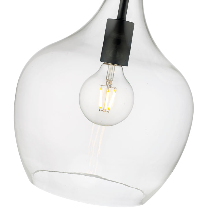 15'' Lamara Matte Black 1 Light Pendant