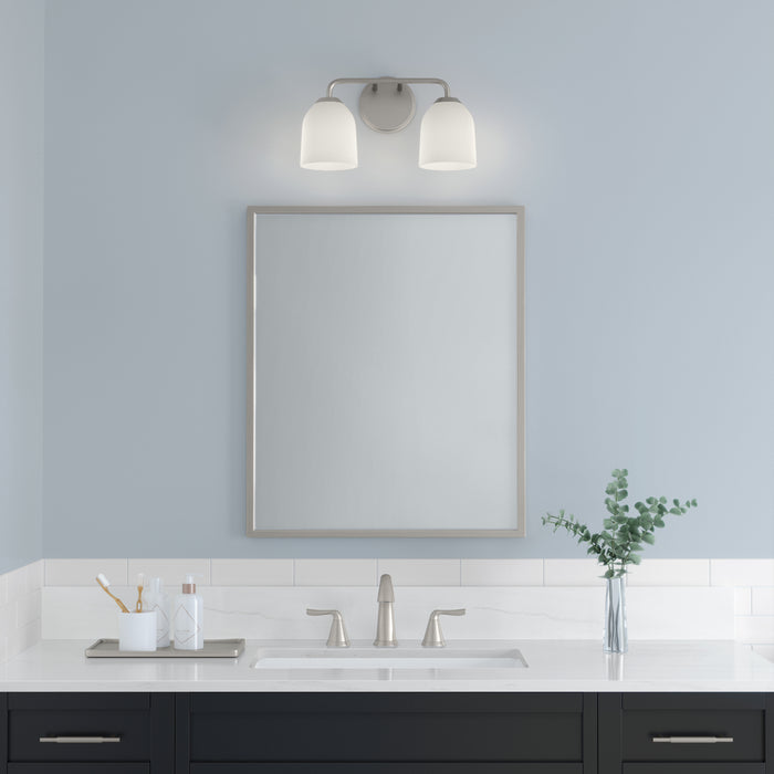 15'' Norah Brushed Nickel 2 Light Bath Vanity