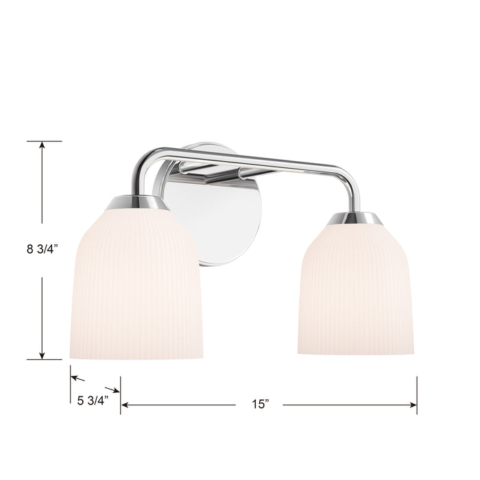 15'' Norah Chrome 2 Light Bath Vanity