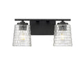 15'' Saben Matte Black 2 Light Bath Vanity