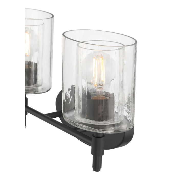 15'' Solventa Matte Black 2 Light Bath Vanity